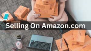 Amazon Global Selling. A seller packing the products